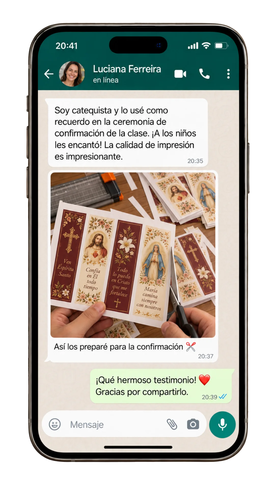 Testimonio de cliente 1 sobre los señaladores católicos