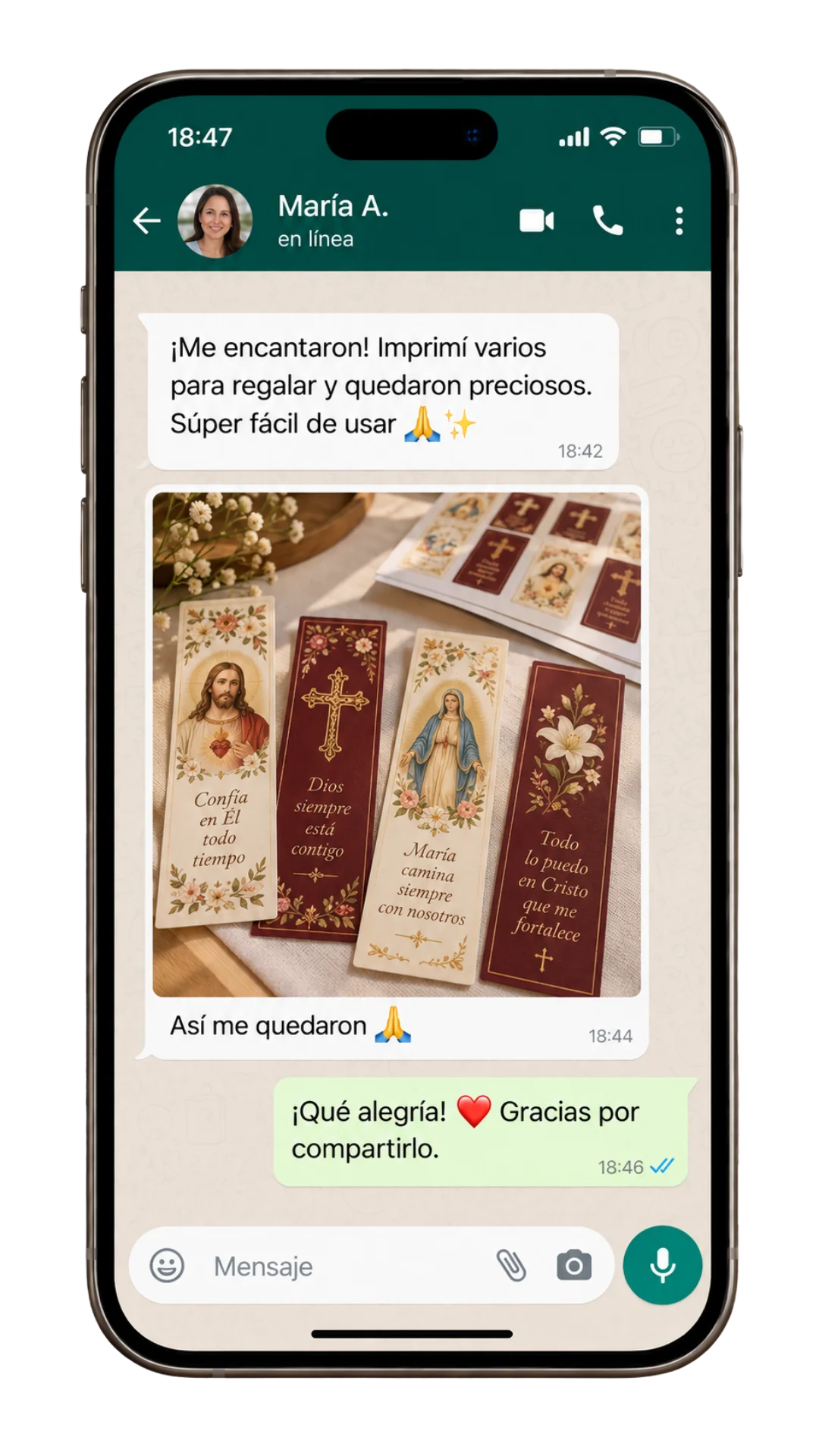 Testimonio de cliente 2 sobre los señaladores católicos