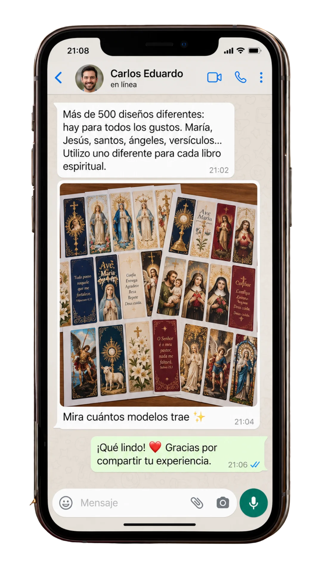 Testimonio de cliente 4 sobre los señaladores católicos